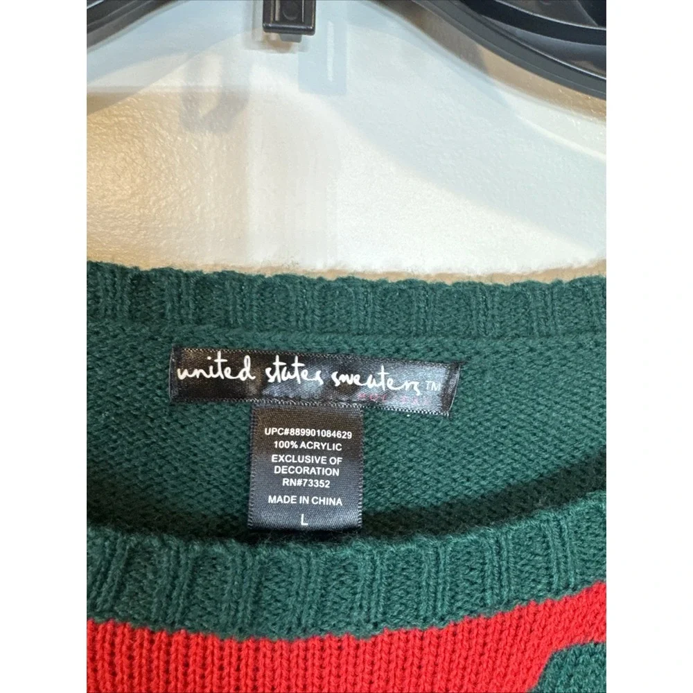 United States‎ Elf Sweater Dress Women's Large Pullover Ugly Christmas Sweater
